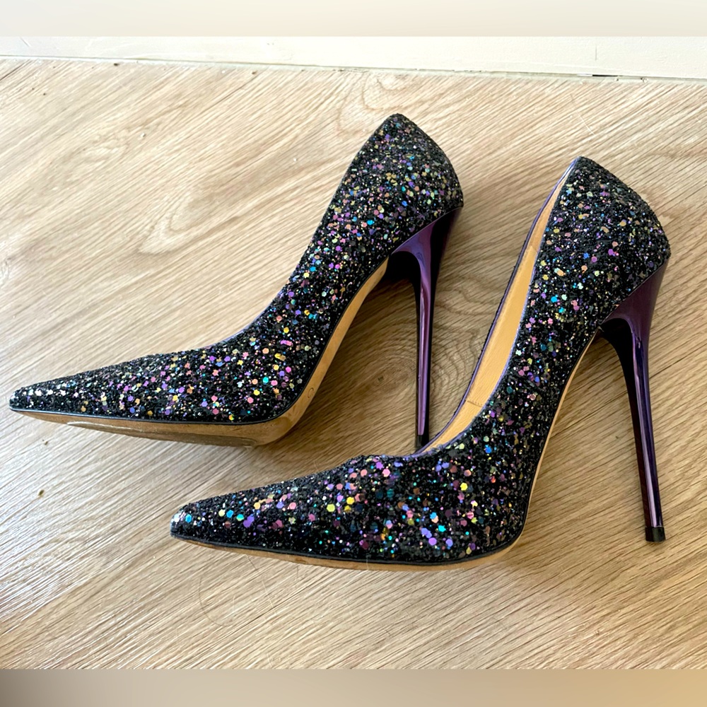 Jimmy Choo Romy 100 glitter pointed toe pump